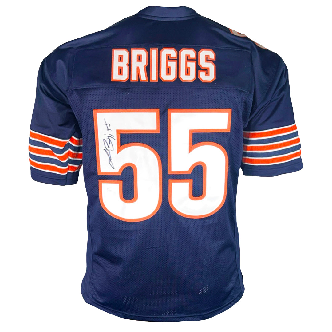 Lance Briggs Signed Chicago Navy Football Jersey (Beckett)