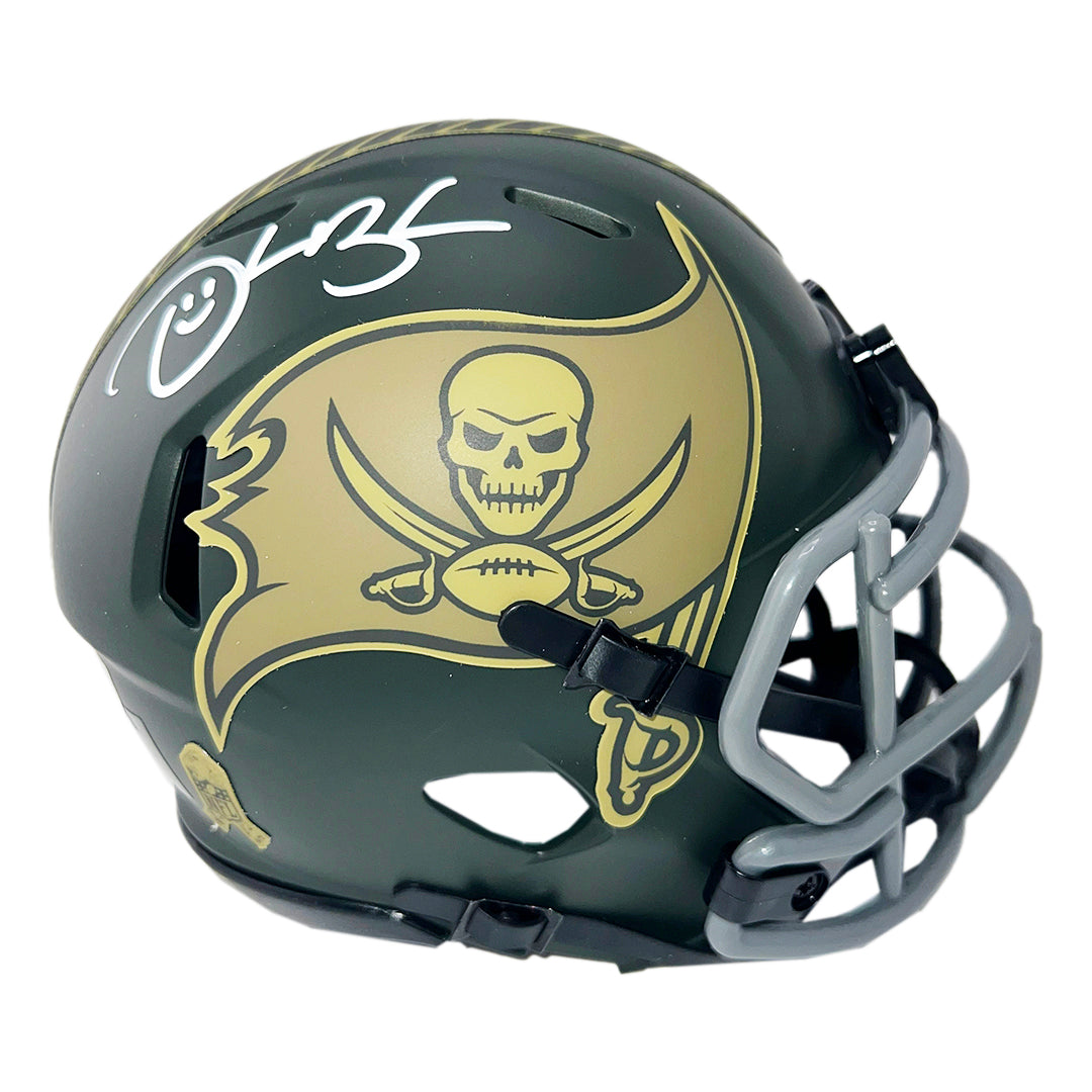Derrick Brooks Signed Tampa Bay Buccaneers Salute 2025 Mini Football Helmet (Beckett)