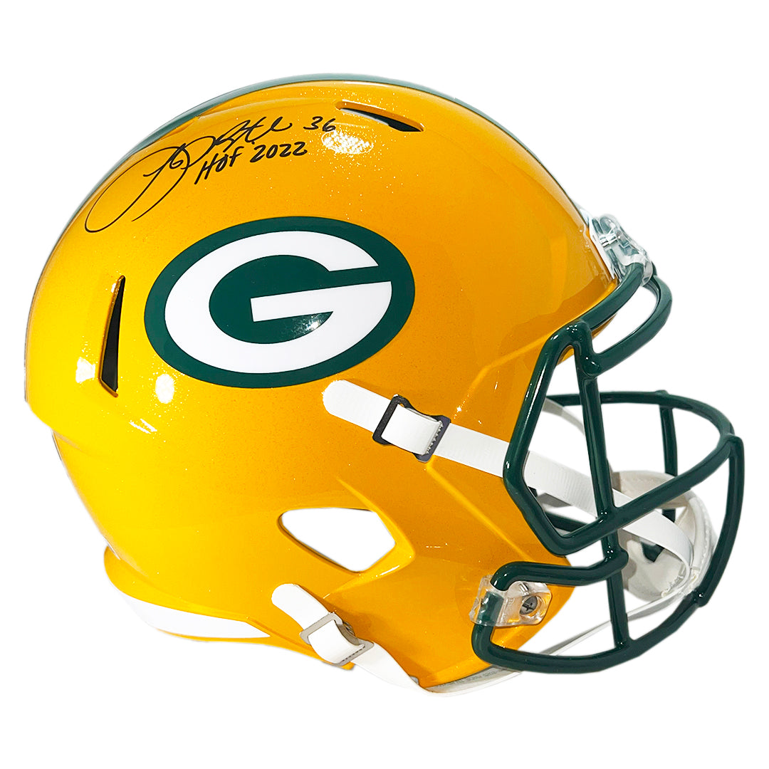 Leroy Butler Signed HOF 2022 Inscription Green Bay Packers Speed Full-Size Replica Football Helmet (Beckett)