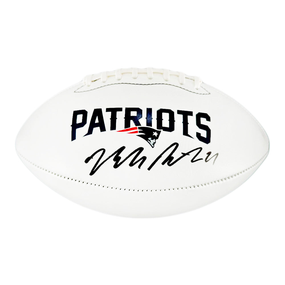 Malcom Butler Signed New England Patriots Official NFL Team Logo Football (JSA)