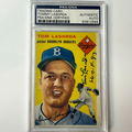 Tommy Lasorda Signed 1954 Topps Rookie #132 HOF 97 PSA  Auto Authentic