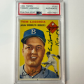 Tommy Lasorda Signed 1954 Topps Rookie #132 HOF 97 PSA  Auto Authentic