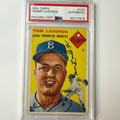 Tommy Lasorda Signed 1954 Topps Rookie #132 PSA Auto Authentic