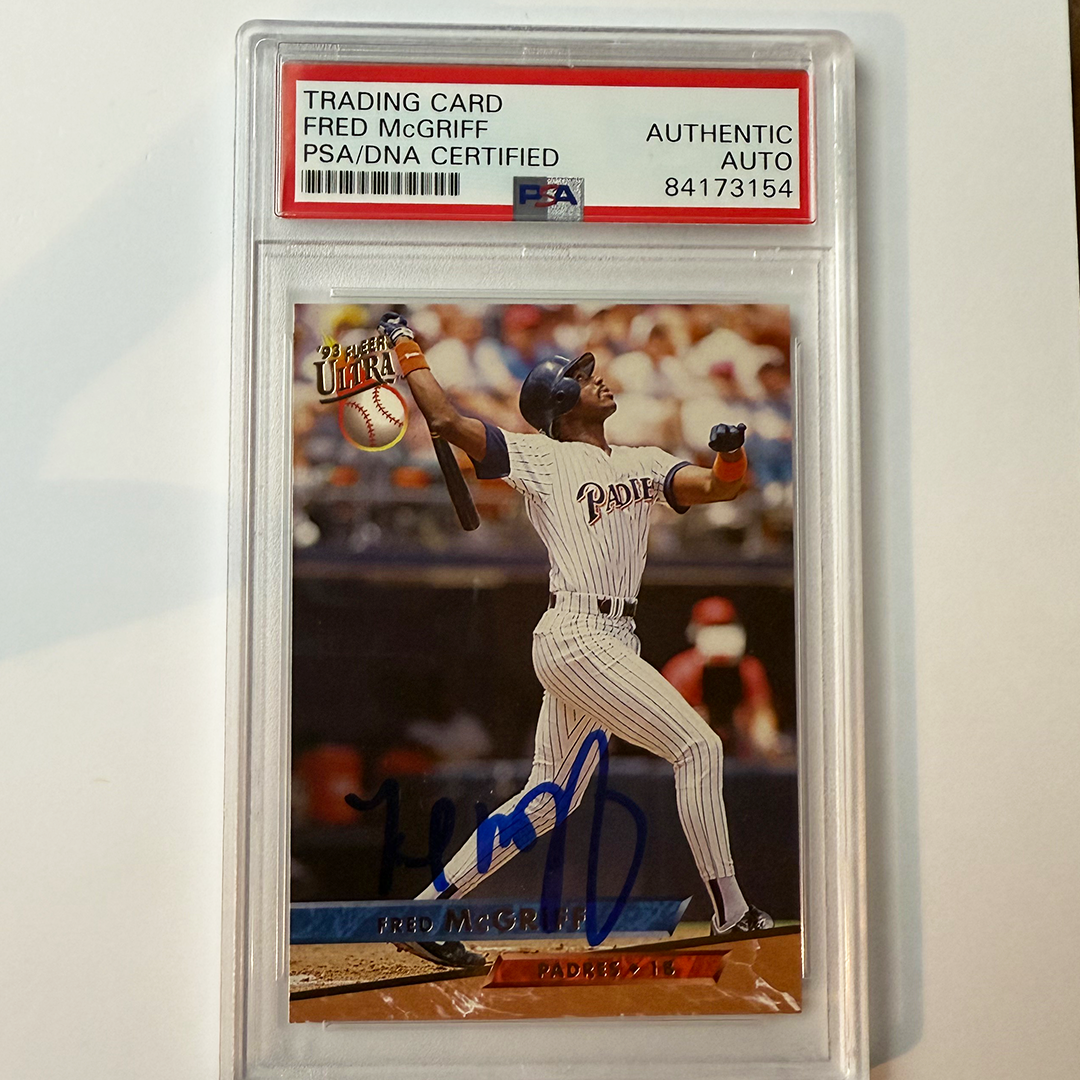 Fred McGriff Signed 1993 Fleer Ultra #119 PSA Auto Authentic