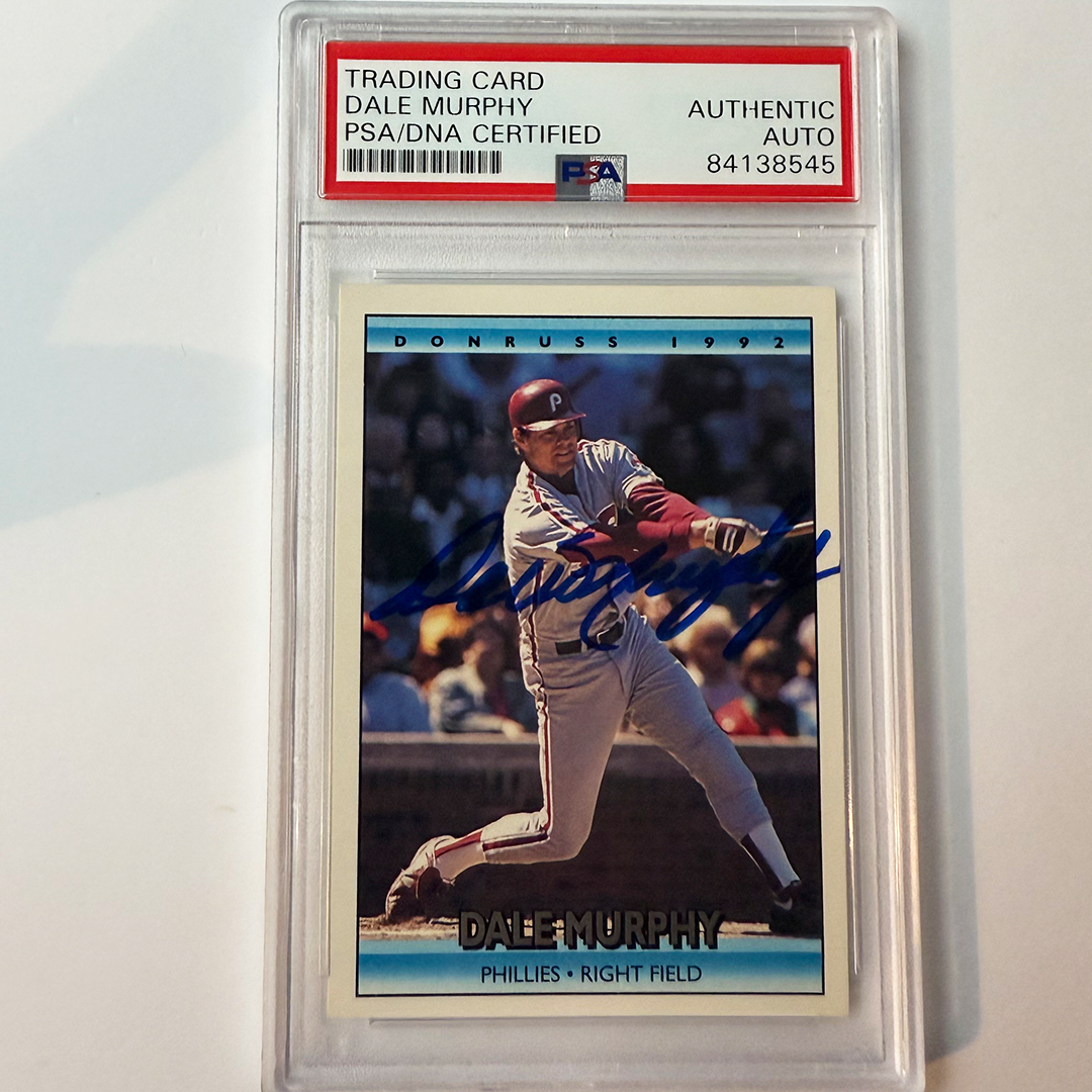 Dale Murphy Signed 1992 Donruss #146 PSA Auto Authentic
