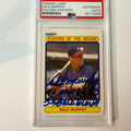 Dale Murphy Signed 1990 Fleer #623 w/2 Inscriptions PSA Auto Authentic