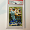 Dale Murphy Signed 1986 Topps All Star #37 w/2 Inscriptions PSA Auto Authentic