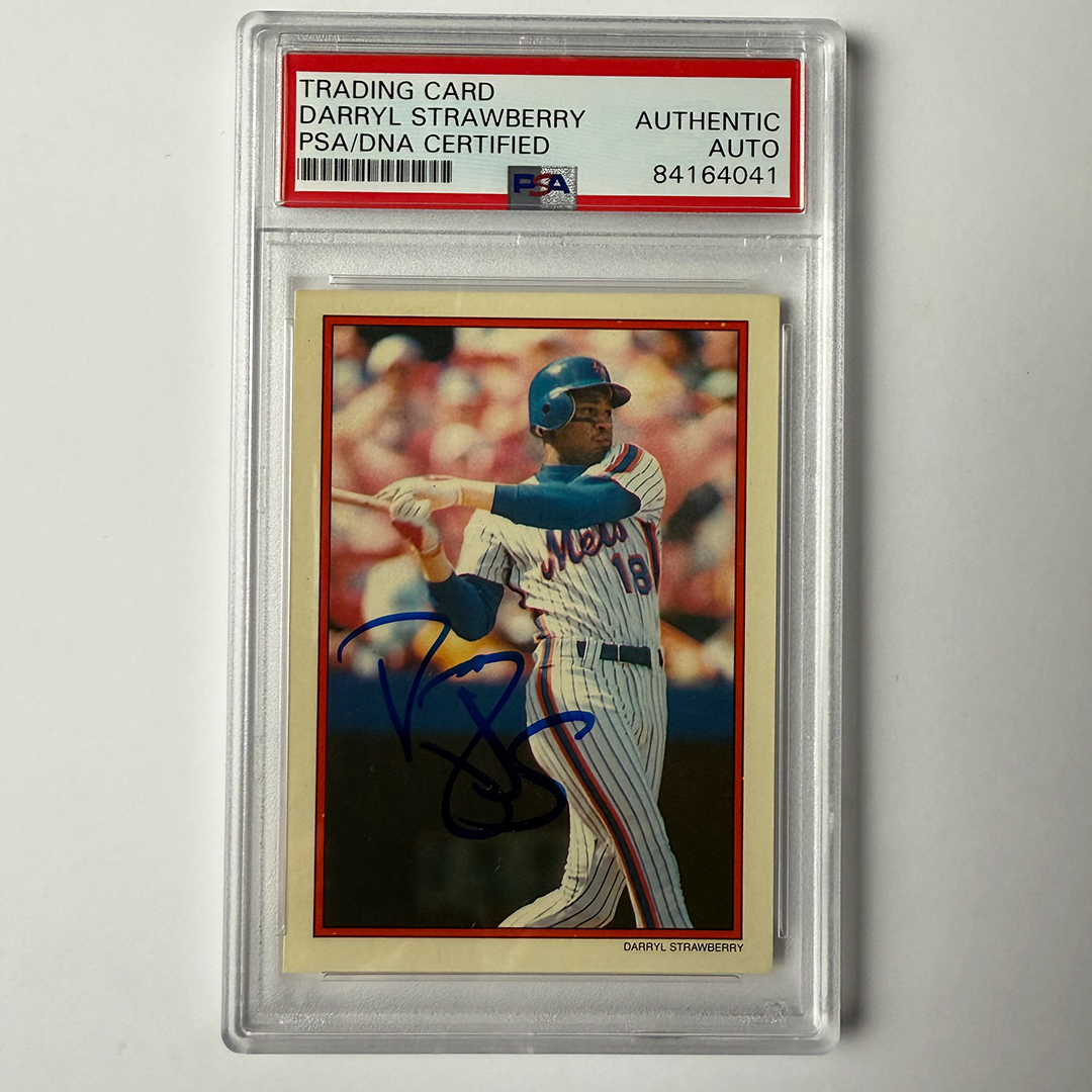 Darryl Strawberry Signed 1990 Topps All Star #7 PSA Auto Authentic