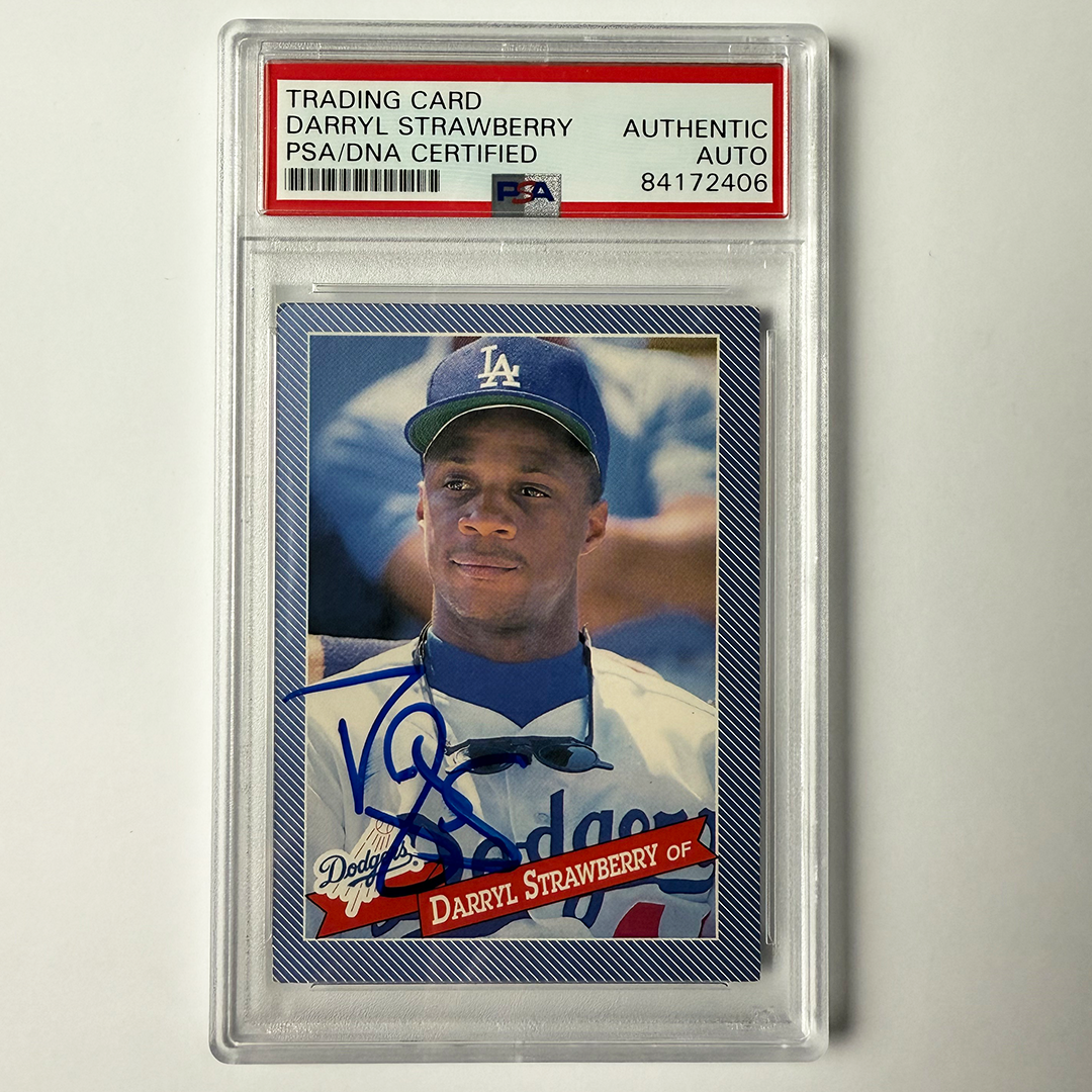 Darryl Strawberry Signed 1993 Hostess #7 PSA Auto Authentic