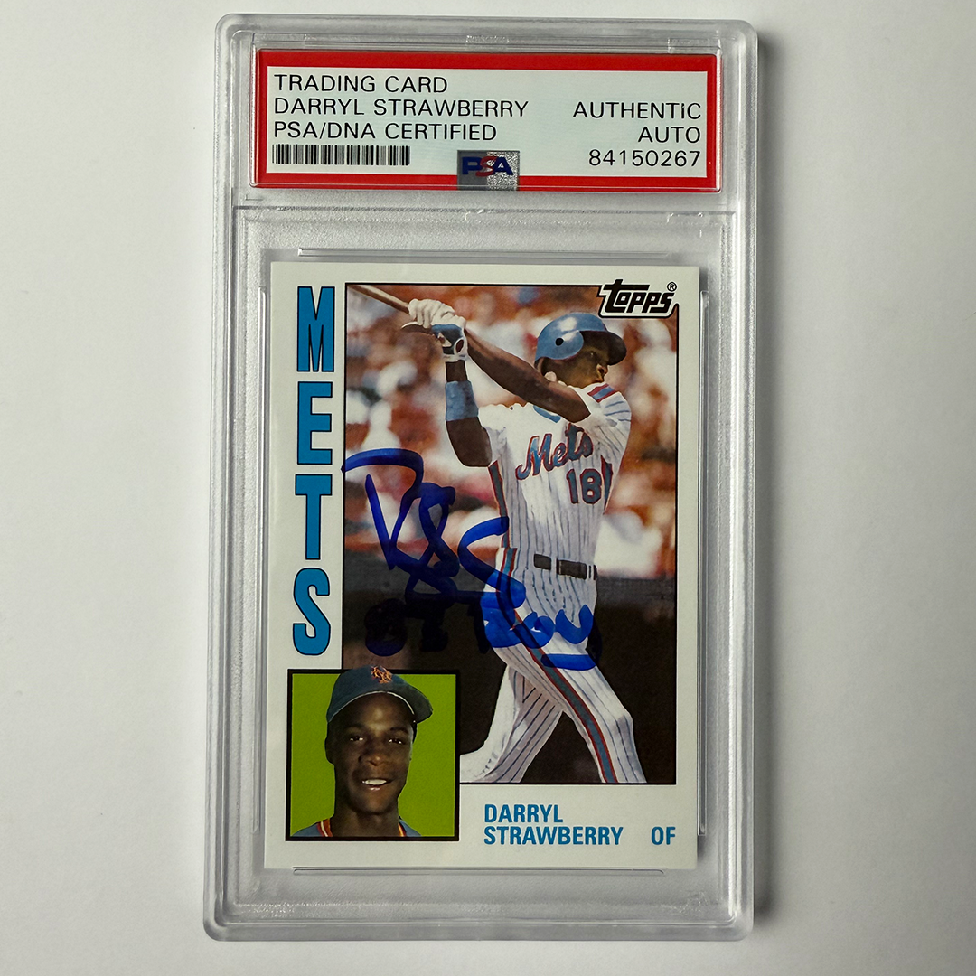 Darryl Strawberry Signed 2010 Topps Cards Your Mom Threw Out PSA Auto Auth 83 ROY