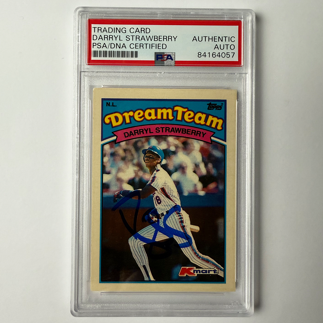 Darryl Strawberry Signed 1919 Topps Kmart Dream Team #26 PSA Auto Authentic