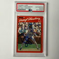 Darryl Strawberry Signed 1990 Donruss #235 PSA Auto Authentic