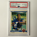 Darryl Strawberry Signed 1984 Fleer Rookie #599 w/4 Inscriptions!! PSA Auto Authentic