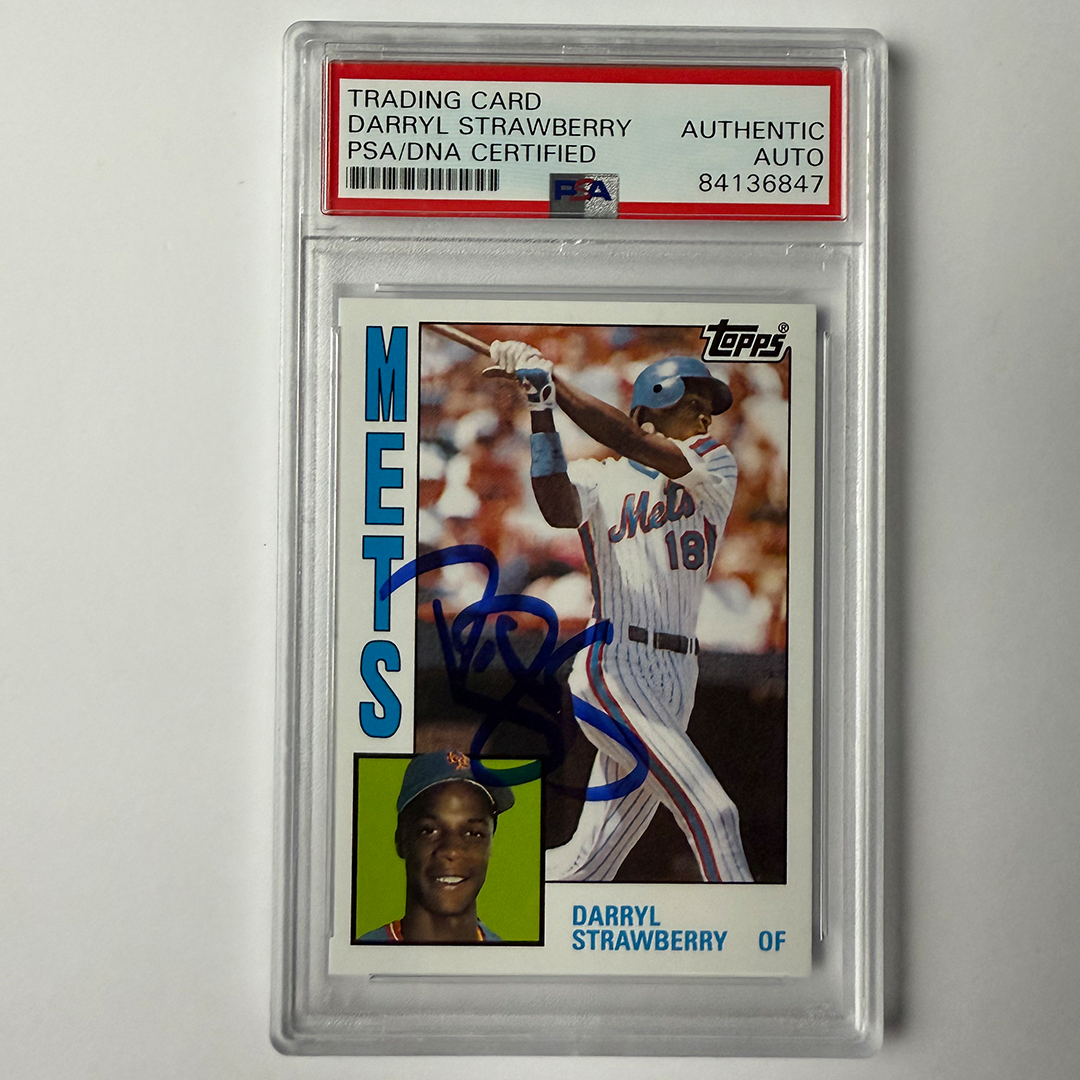 Darryl Strawberry Signed 2010 Topps Cards Your Mom Threw Out PSA Auto Authentic