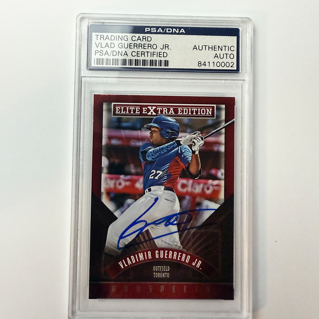 Vladimir Guerrero Jr Signed 2015 Panini #169 PSA Auto Authentic