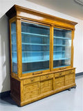 8' Retail Store Display Cabinet, Vintage Apothecary, Backbar, Display Case, B