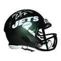 Wayne Chrebet Signed New York Jets Speed Mini Replica Green Football Helmet (Beckett)