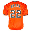 Jack Clark Signed F*** the Dodgers Inscription San Francisco Orange Throwback Baseball Jersey (Beckett)