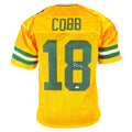 Randall Cobb Signed Green Bay Yellow Football Jersey (JSA)