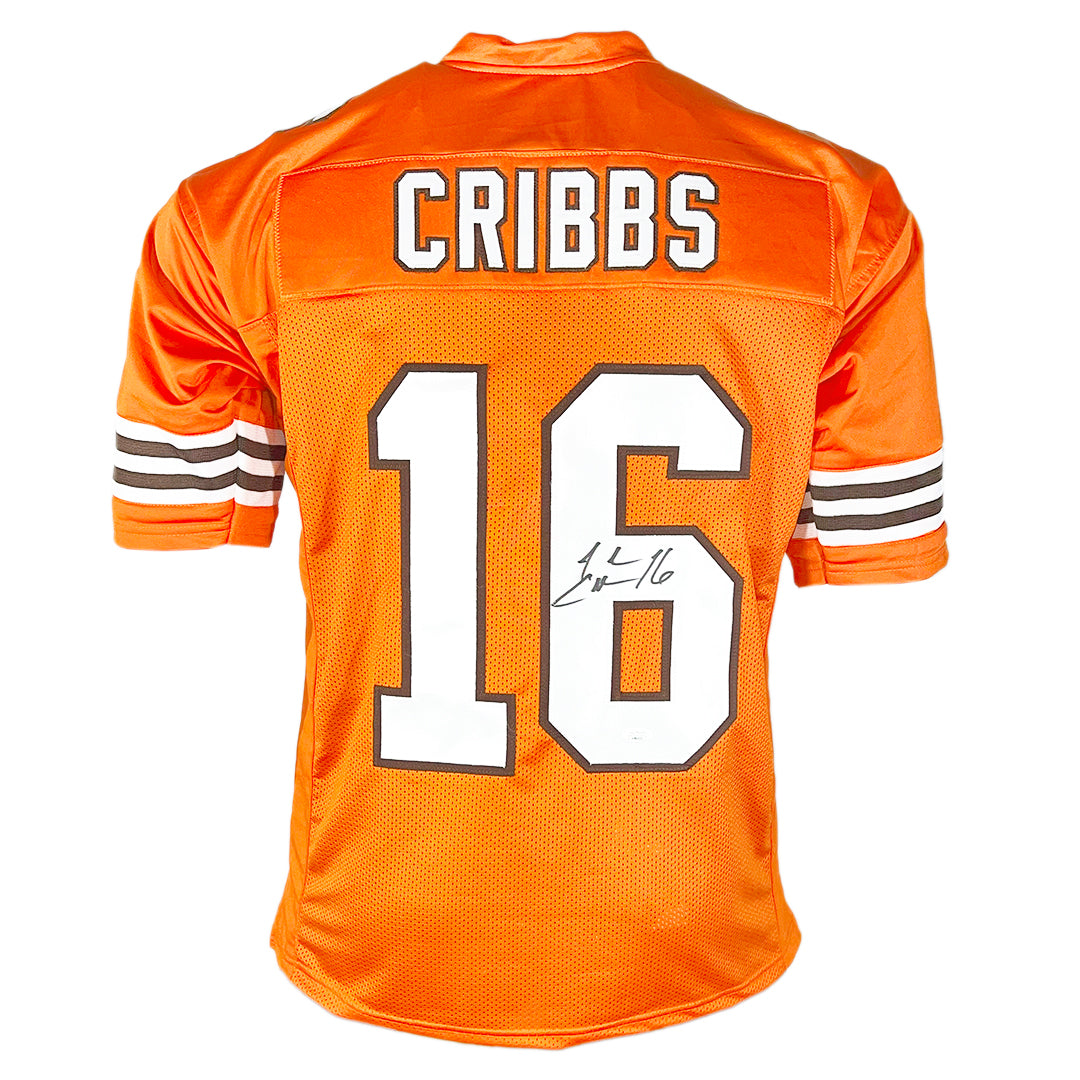 Josh Cribbs Signed Cleveland Orange Football Jersey (JSA)