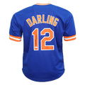Ron Darling signed New York blue 1986 WSC Pro Style Baseball Jersey Blue (JSA)