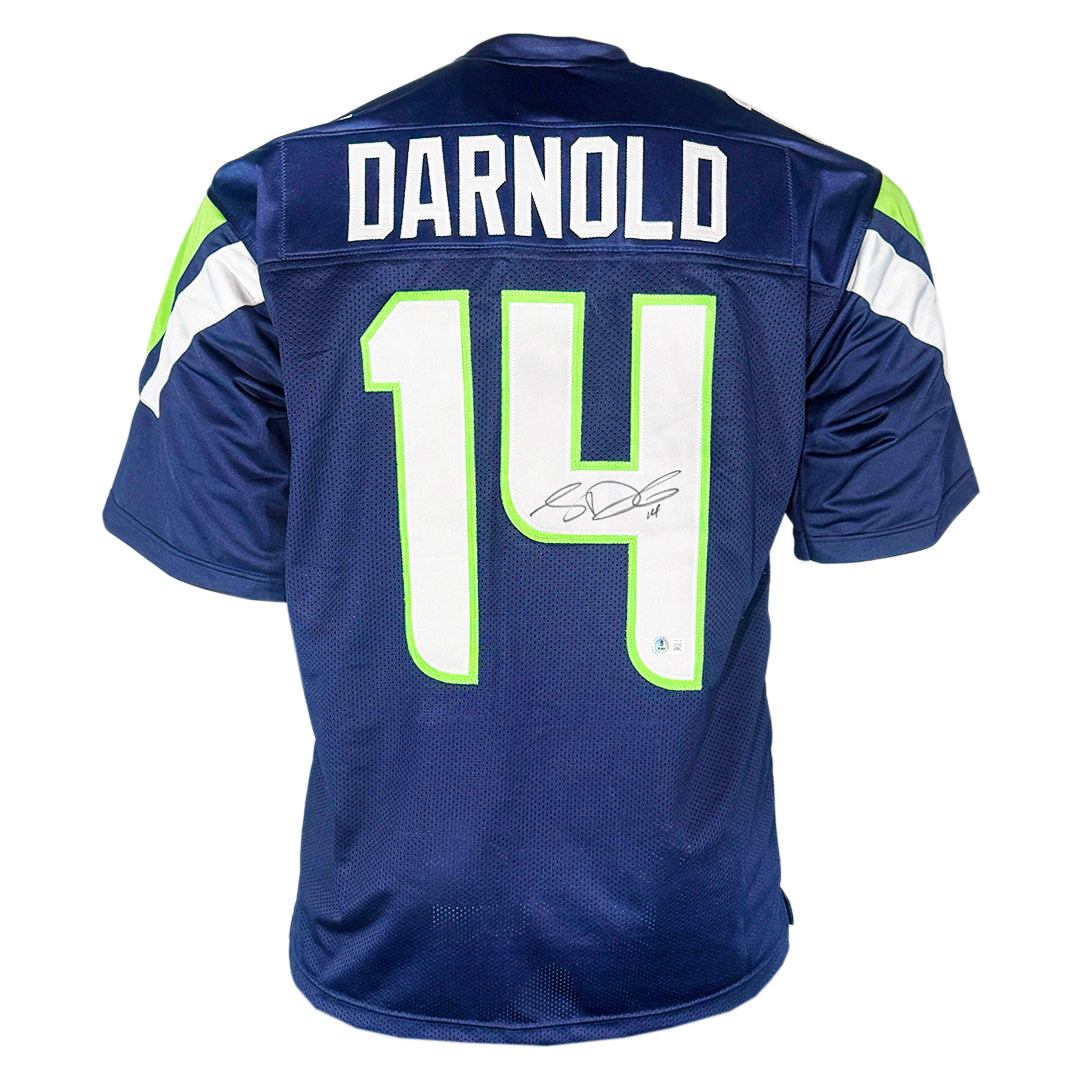 Sam Darnold Signed Seattle Navy Football Jersey (Beckett)