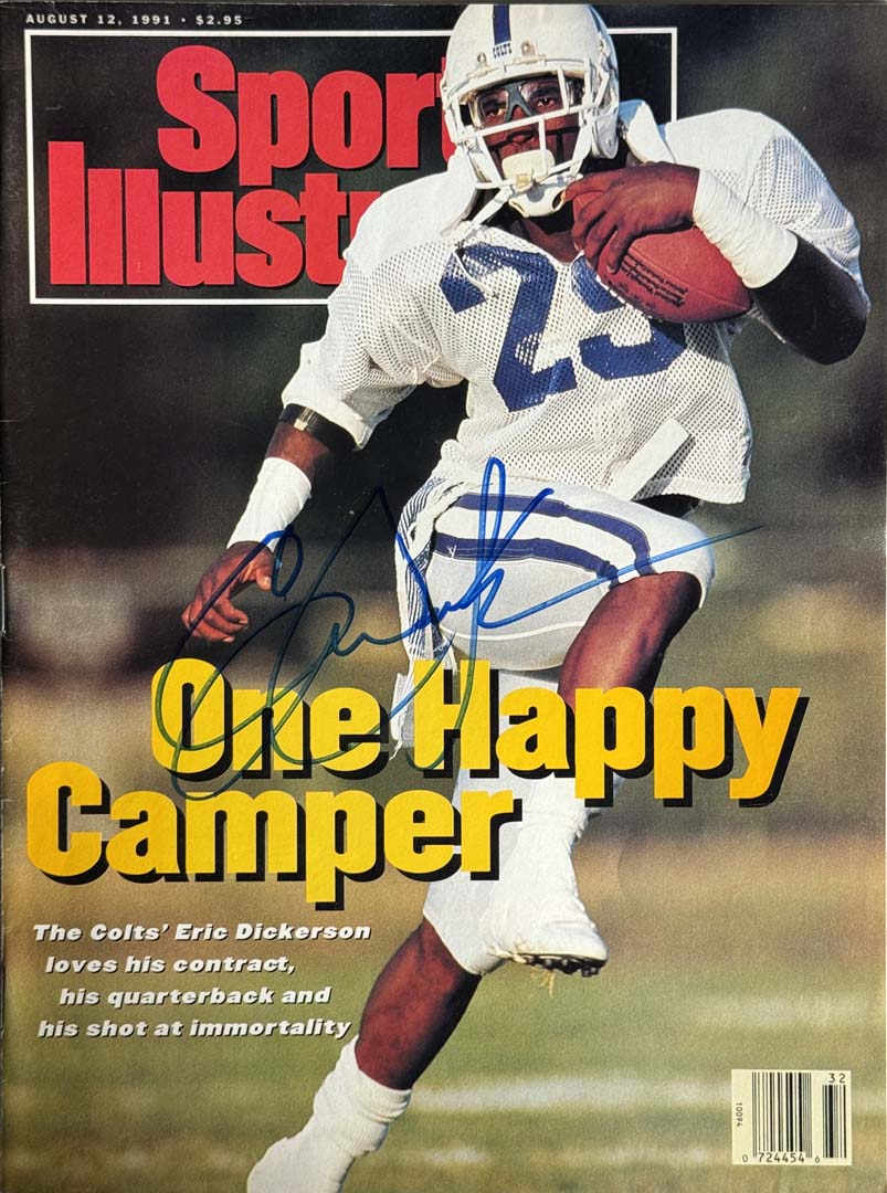 Eric Dickerson Signed Sports Illustrated 8/12/1991 Issue (JSA)