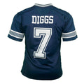 Trevon Diggs Signed Navy Pro Edition Football Jersey (JSA)