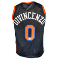 Donte DiVincenzo Signed New York Black Basketball Jersey (Beckett)
