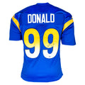 Aaron Donald Signed Los Angeles Blue Current Style Football Jersey (Beckett)
