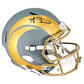 Aaron Donald Signed Los Angeles Rams Slate Alternate Speed Full-Size Replica Football Helmet (Beckett)