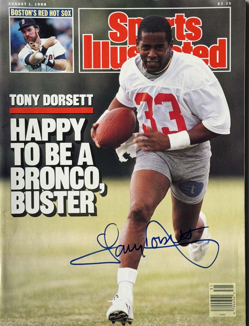 Tony Dorsett Signed Sports Illustrated 8/1/1988 Issue (JSA)