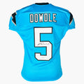 Rico Dowdle Signed Carolina Blue Game Style Football Jersey (JSA)
