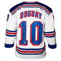 Ron Duguay Signed New York White Hockey Jersey (JSA)