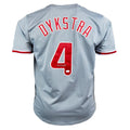 Lenny Dykstra Signed Philadelphia Grey Baseball Jersey (JSA)