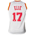 Mario Elie Signed Houston White Basketball Jersey (JSA)