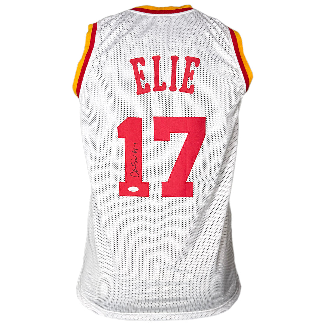 Mario Elie Signed Houston White Basketball Jersey (JSA)