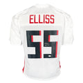 Kaden Elliss Signed John 3:16 Inscription Atlanta White Football Jersey (JSA)