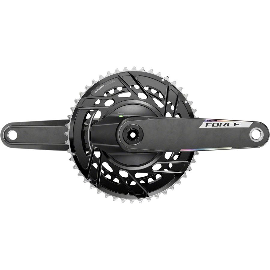 SRAM Force AXS Power Meter Crankset - 165mm 12-Speed 46/33t Thread Mount 8-Bolt PM Spider DUB Spindle Carbon E1
