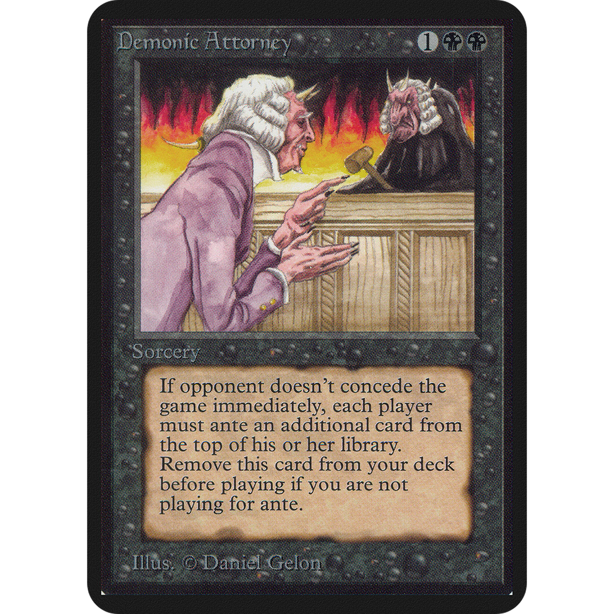 Demonic Attorney [Limited Edition Alpha] (Near Mint)