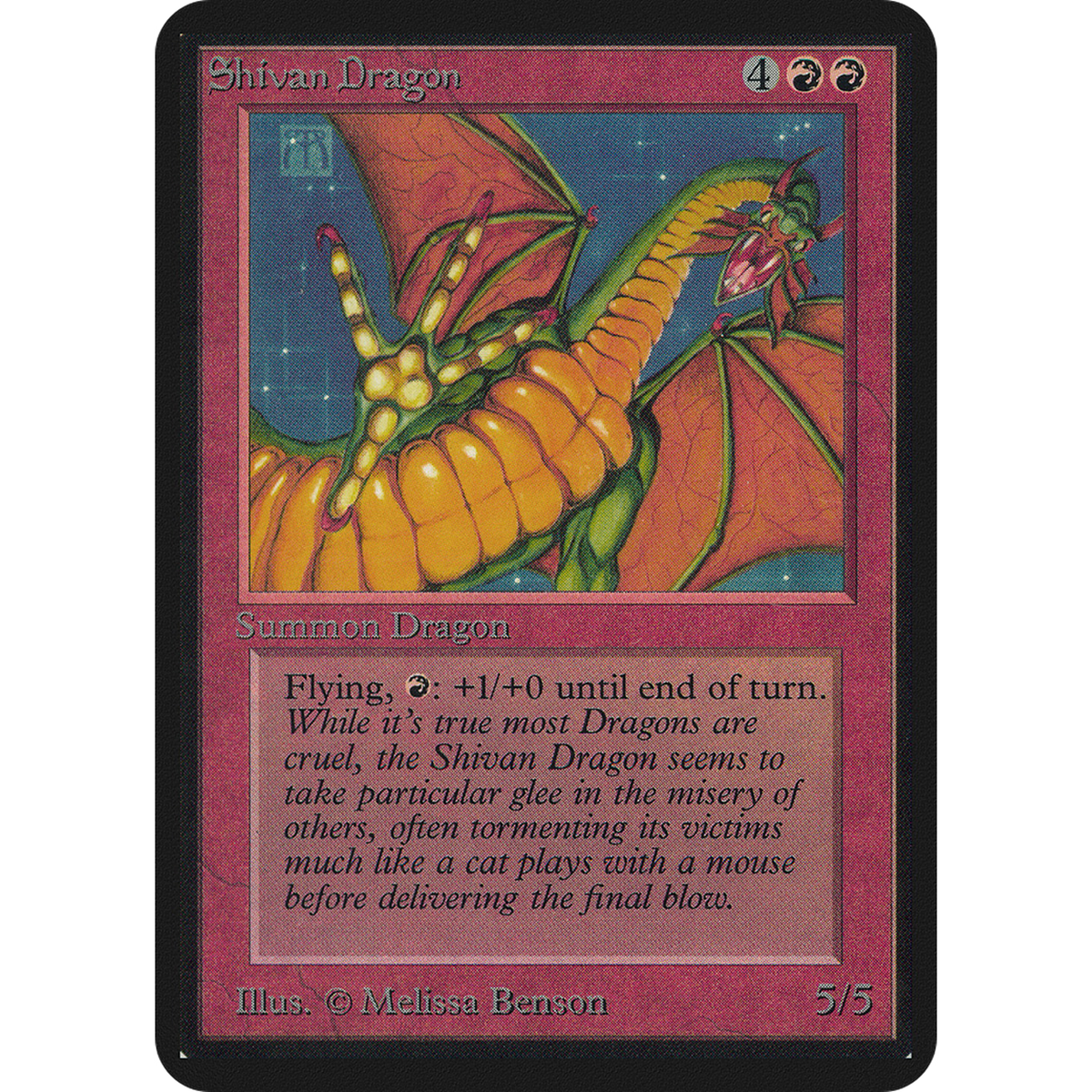 Shivan Dragon [Limited Edition Alpha] (Moderately Played)
