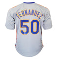 Sid Fernandez Signed New York Grey Baseball Jersey (JSA)