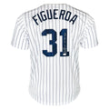 Ed Figueroa Signed 77-78 WSC Inscription New York Pinstripe Baseball Jersey (JSA)
