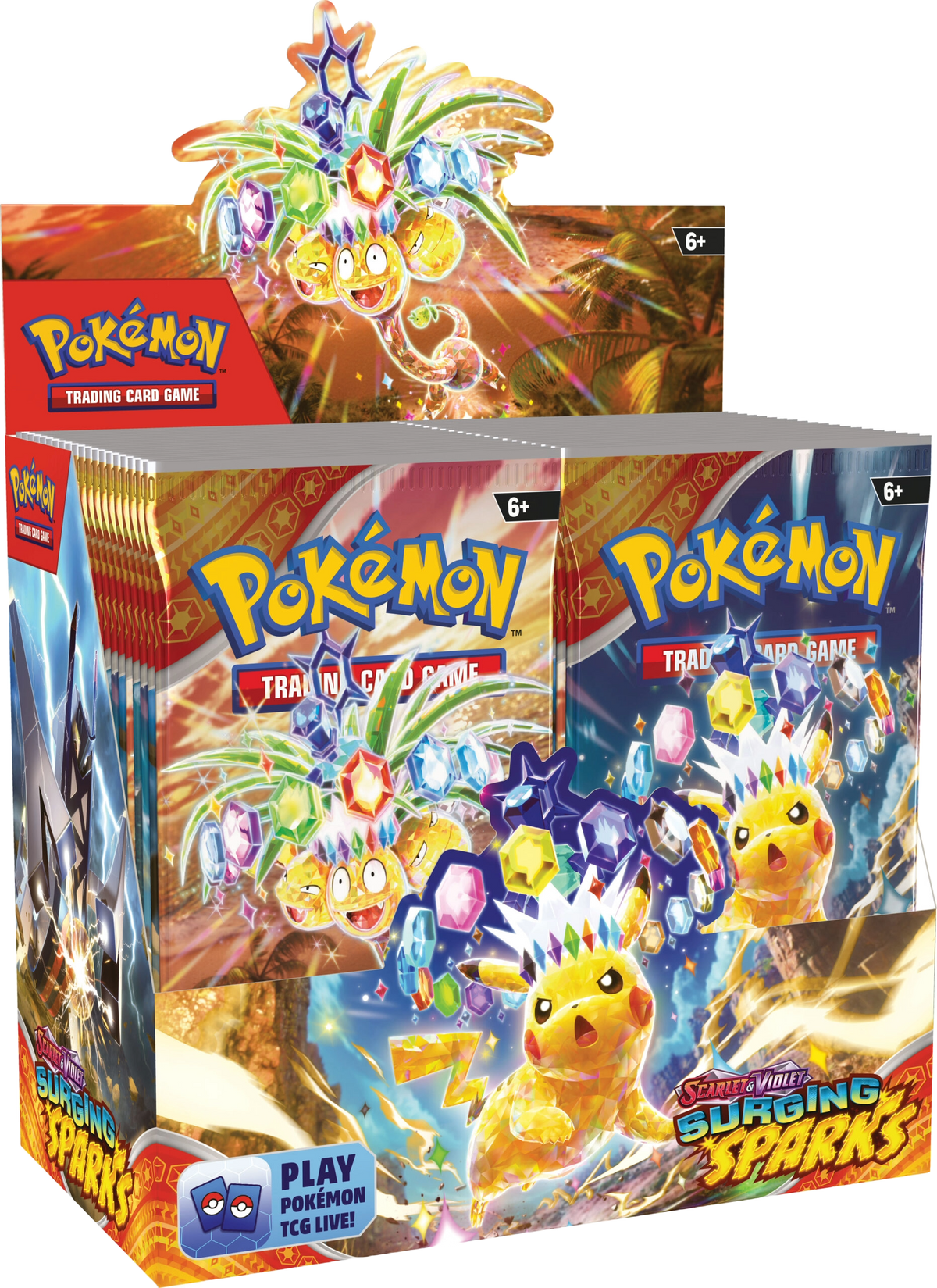 Surging Sparks Booster Boxes & Cases (1 Sealed Booster Box (36 Packs) (Order 6 for Sealed Case))
