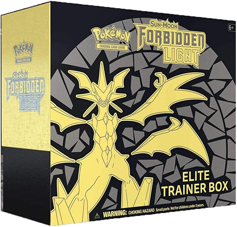Pokémon TCG: Sun & Moon - Forbidden Light - Elite Trainer Box (Factory Sealed Case of 10 Boxes (Shipped Double Boxed))