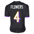 Zay Flowers Signed Baltimore Black Football Jersey (JSA)