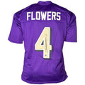 Zay Flowers Signed Baltimore Color Rush Football Jersey (Beckett)