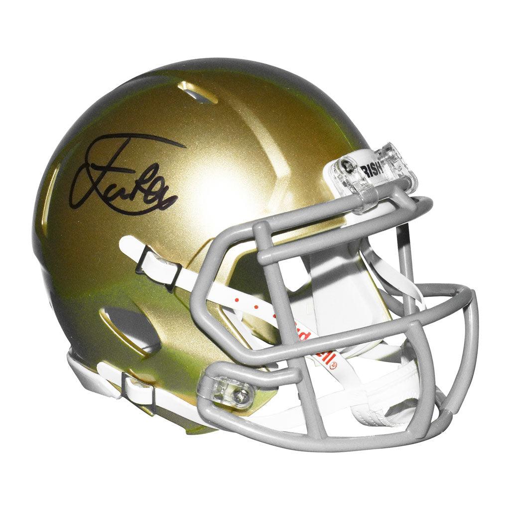 Isaiah Foskey Signed Notre Dame Fighting Irish Speed Mini Replica Football Helmet (JSA)