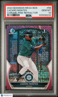 2023 Bowman Mega Box Chrome Lazaro Montes #58 Pink Refractor PSA 10
