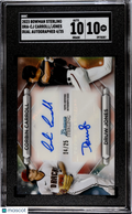 2023 Bowman Sterling Jones Carroll #DRA-CJ Dual Autograph SGC 10 Auto 10